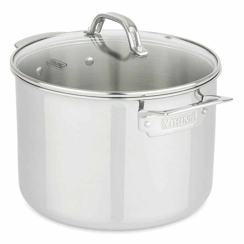 Viking Culinary 3-Ply 13-Piece Cookware Set,Stainless