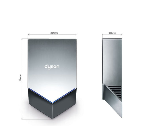 Dyson Airblade V (HU02) Hand Dryer, Sprayed Nickel, 120V (HU02-N-LV)