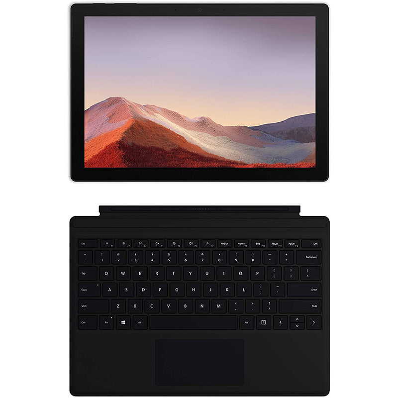 Microsoft Surface Pro 7 – 12.3" Touch-Screen - 10th Gen Intel Core i5 - 8GB Memory - 256GB SSD (Latest Model) – Matte Black with Black Type Cover, Model: QWV-00007
